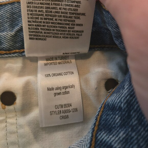 Agolde Criss Cross Jean Shorts 25 - Picture 4 of 4